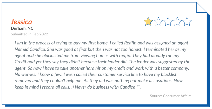 Buying with Redfin reviews