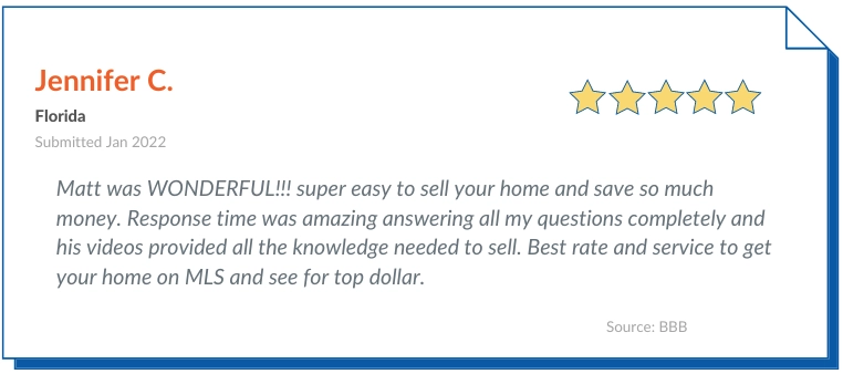 List Now Realty Positive Reviews by Jennier C. Matt was WONDERFUL!!! super easy to sell your home and save so much money. Response time was amazing answering all my questions completely and his videos provided all the knowledge needed to sell. Best rate and service to get your home on MLS and see for top dollar.