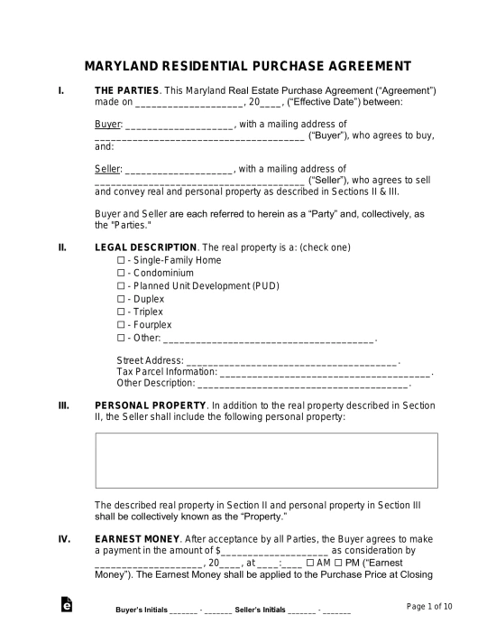 Maryland FSBO Contract_page-0001