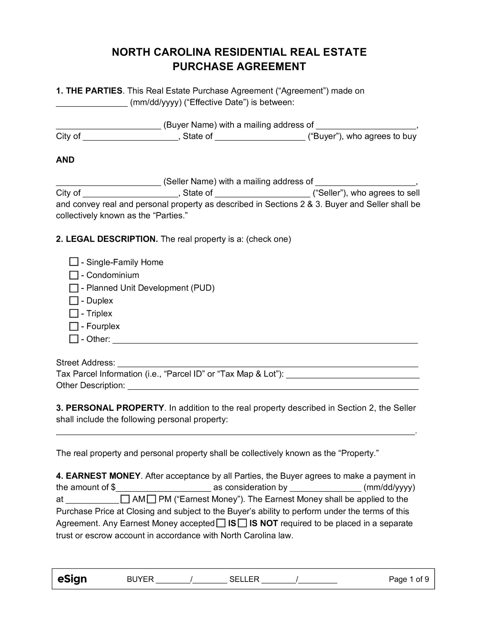 North Carolina FSBO Contract_page-0001