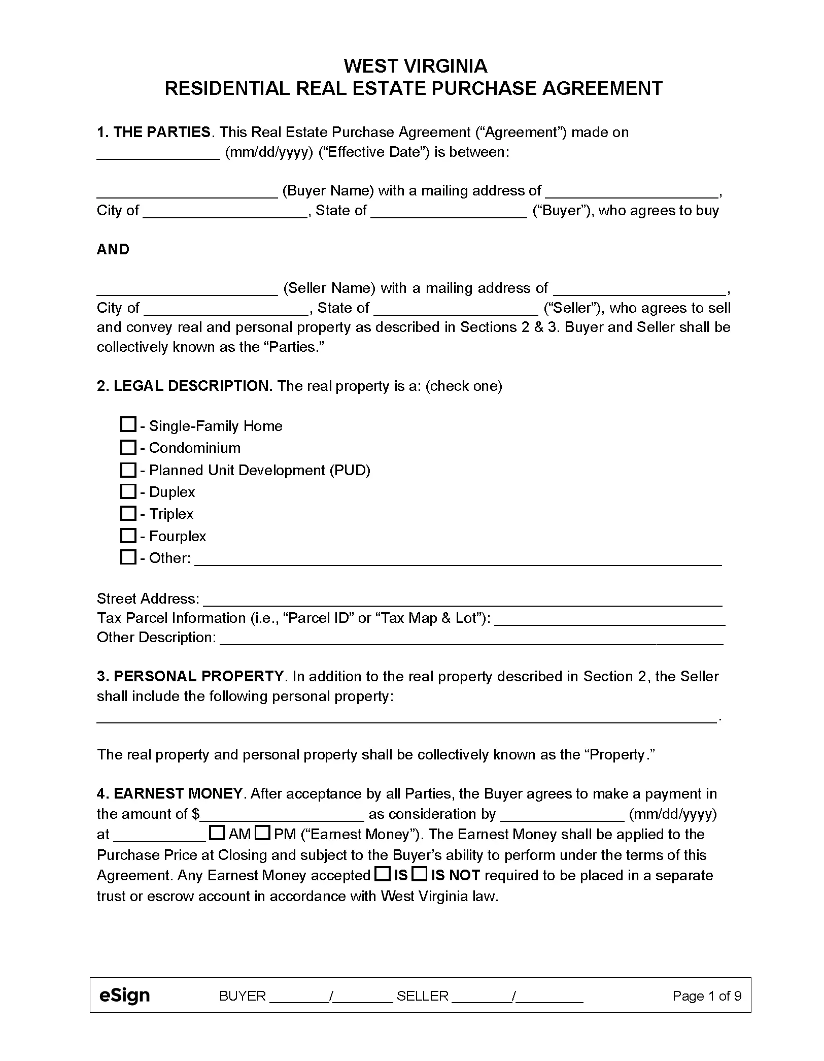 West Virginia FSBO Contract_page-0001