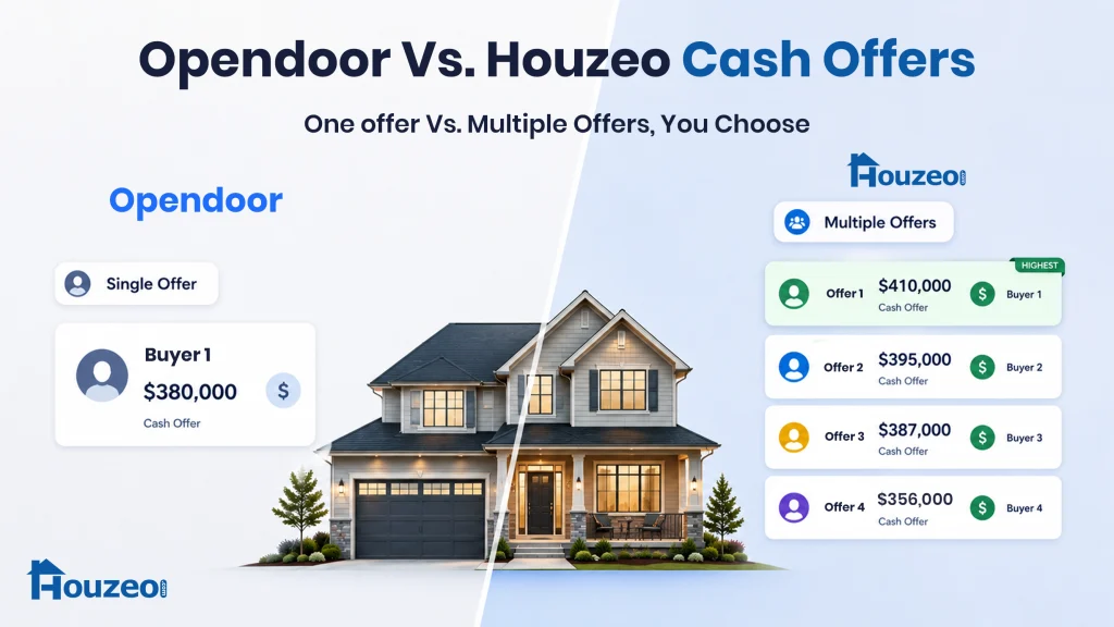 Opendoor vs. Houzeo Cash Offers' final offer