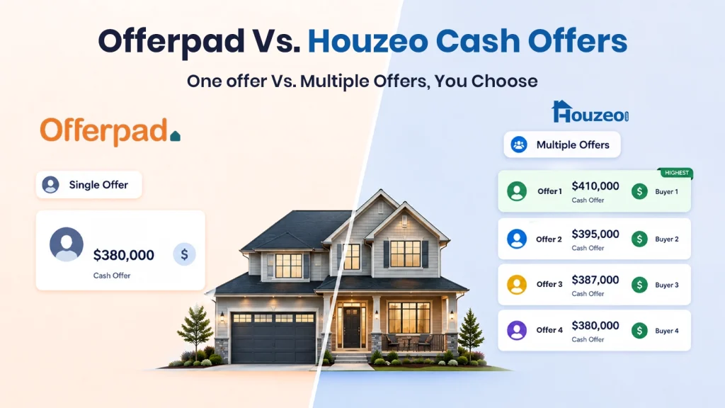 offerpad vs houzeo cash offers: how much do they pay